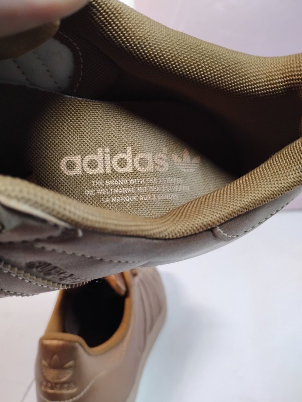 Adidas Originals Superstar "Bronze Metallic / Copper" 7.5 - Picture 6 of 7